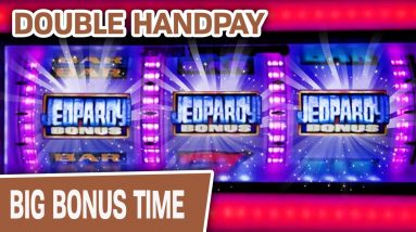 🎤 Jeopardy DOUBLE Handpay in Vegas! ✌ So, Is That DOUBLE JEOPARDY?