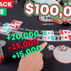 $100,000 Blackjack Miracle Part 2 - Heart Attack Special - #129