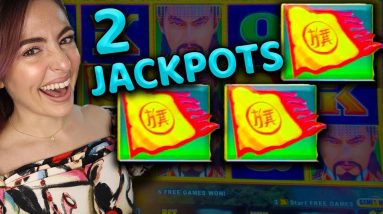 2 JACKPOTS on HIGH LIMIT Dragon Link in Las Vegas