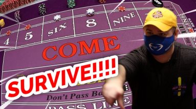🔥 SURVIVAL 🔥 30 Roll Craps Challenge - WIN BIG or BUST #35