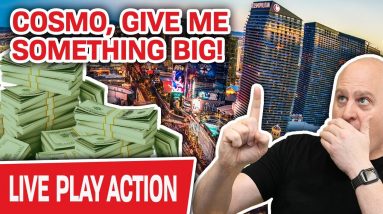 🔴 LIVE JACKPOTS in LAS VEGAS? 🍸 Cosmo, Give Me Something BIG
