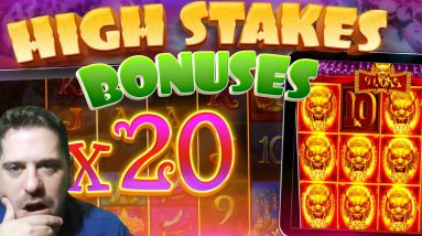 *HIGH STAKES* Slots Bonus Compilation!