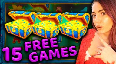 15 FREE GAMES on ULTRA HOT HIGH LIMIT FIRE LINK Slot Machine at HARD ROCK CASINO