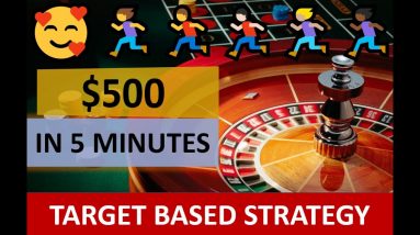 Target based Strategy | Win $500 in 5 minutes | Modified Two Bet Strategy | Win Daily Target