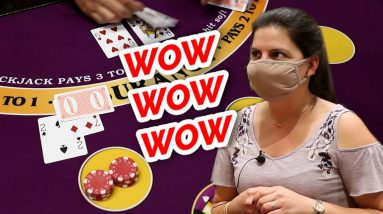 🔥 HOW DID SHE DO IT 🔥10 Minute Blackjack Challenge - WIN BIG or BUST #70