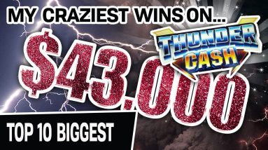 🔟 Top 10 CRAZIEST High-Limit Slot Wins... ⛈ ALL from Thunder Cash: $43,000+ in Total!