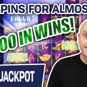 💱 ALMOST $3,000 FROM FOUR CASH FALLS WINS 💧 Incredible $50 Slot Spins