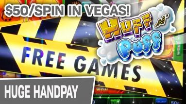 🐺 HOLY HUFF N’ PUFF! ✨ $50/Spin HIGH-LIMIT JACKPOT on the LAS VEGAS STRIP