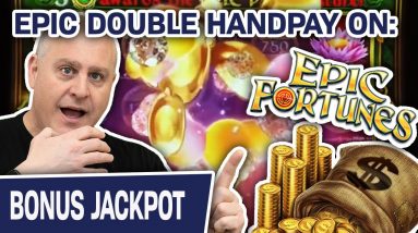 🐫 EPIC Double Handpay Playing EPIC Fortunes Slots 💥 $50 Spins at The Lodge Casino
