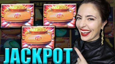 $50/SPIN JACKPOT Handpay w/RETRIGGER on Dragon Link Happy & Prosperous!