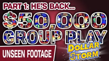 ☝ Part 1: $50,000 GROUP PLAY ⛈ Hitting Handpays on Dollar Storm in ATLANTIC CITY