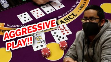 🔥 FOR THE WIN 🔥10 Minute Blackjack Challenge - WIN BIG or BUST #64