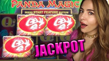 Up to $100/BETS! JACKPOT HANDPAY on High Limit Panda Magic!