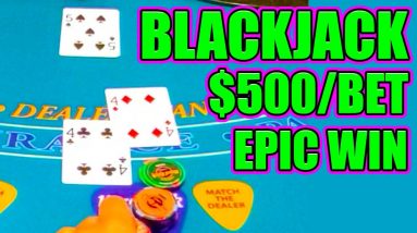 $500/HAND on Blackjack & This Happened! #Shorts 20 $500/HAND on Blackjack & This Happened! #Shorts