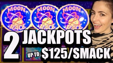 To The ๐๐๐ $125/SPINS! 2 HANDPAY JACKPOTS! 6 BONUS GAMES on Moon Race! 8 To The ๐๐๐ $125/SPINS! 2 HANDPAY JACKPOTS! 6 BONUS GAMES on Moon Race!