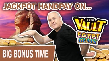 💥 JACKPOT HANDPAY Playing The Vault: Egypt Gems 💎 THIS Is Why I LOVE LAS VEGAS