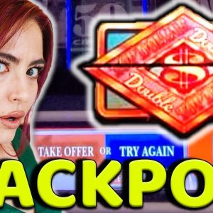 $100/SPIN Lands HANDPAY JACKPOT on Double Top Dollar!