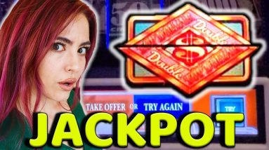 $100/SPIN Lands HANDPAY JACKPOT on Double Top Dollar!