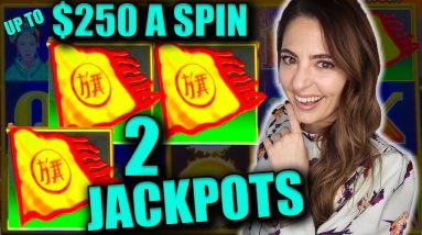 2 HANDPAY JACKPOTS on DRAGON LINK up to $250/SPIN!