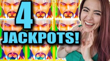 4 HANDPAY JACKPOTS on $100/SPINS on Golden Century Dragon Link!