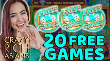 BIG WIN on CRAZY RICH ASIANS Slot Machine in Las Vegas!