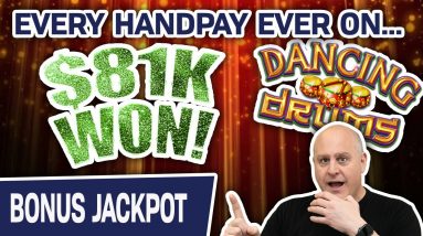😲 MUST SEE: Every DANCING DRUMS Handpay I've EVER HIT! 🥁 $81,000+ In High-Limit SLOT WINNINGS