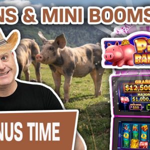 💣 Raja Lands 6 WINS & MINI BOOMS! 🐖 30 MINUTES of Piggy Bankin’ High-Limit SLOTS