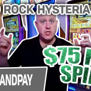 🤪 Jackpot + Jackpot = HARD ROCK HYSTERIA 💵 $75 Per Spin Playing SLOTS in FLORIDA
