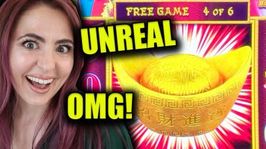 3 UNREAL JACKPOTS TRIGGERED on SPRING FESTIVAL DRAGON LINK GAME in VEGAS!