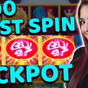 $100/FAST SPIN in Las Vegas on Dragon Cash Hits JACKPOT HANDPAY!