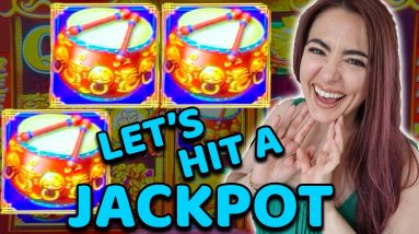 7776 WAYS TO WIN, BONUS & RETRIGGER on DANCING DRUMS in VEGAS!