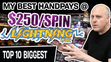 😱 My 10 MOST MASSIVE JACKPOTS @ $250/Spin ✨ ALL in LAS VEGAS! (ALL on Lightning Link)