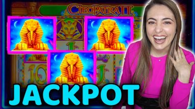 NEWEST Cleopatra 2 Game in Las Vegas! JACKPOT LANDED!