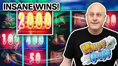 🐷 INSANE: Huff N’ Puff = Win N’ Win 🎈 Can’t Go Wrong Watching THE RAJA Play Slots