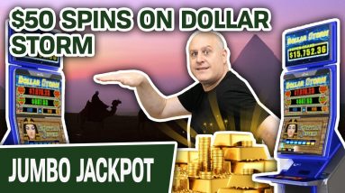 💵 Dollar Storm HANDPAY from $50 SPINS 😁 Plus a LOT More HIGH-LIMIT Slot Wins!