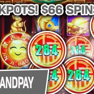 ✌ 2 JACKPOT HANDPAYS on the LAS VEGAS STRIP ✨ I’m Betting $66/Spin on Rising Fortunes