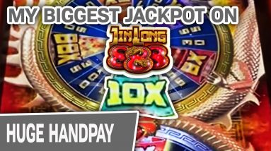 🔥 My BIGGEST JIN LONG 888 JACKPOT EVER IN HISTORY! 🎰 $45 Spins In VEGAS PAY OFF!