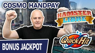 🖐 HANDPAY at The Cosmo! 🎰 Hamster Libre & Quick Hit EXTREME Slot Action