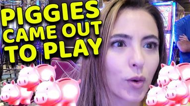 2 JACKPOTS HANDPAYS on PIGGY BANKIN' & WE LEAVE THE SLOT MACHINE WITH CASH!