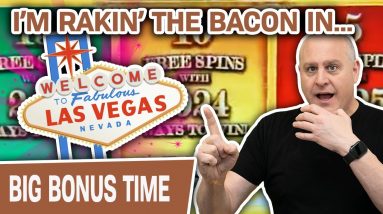 🥓 I’m RAKIN’ the BACON in VEGAS 🌟 HUGE Slot Spins at THE COSMOPOLITAN of LAS VEGAS