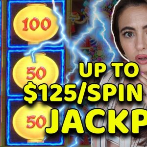JACKPOT on LIGHTNING LINK up to $125 a spin IN LAS VEGAS!