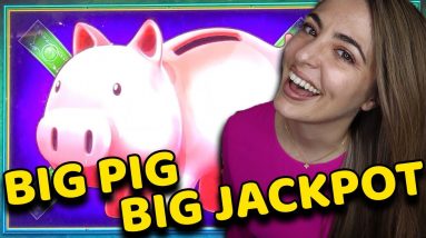 BIG PIG BIG JACKPOT on PIGGY BANKIN' Slot Machine in VEGAS 4 BIG PIG BIG JACKPOT on PIGGY BANKIN' Slot Machine in VEGAS