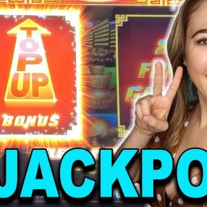 2 JACKPOTS using FREE PLAY on RISING FORTUNE in #VEGAS