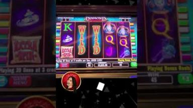 $5k #JACKPOT on DIAMOND QUEEN SLOT MACHINE in VEGAS #SHORTS (part 1)