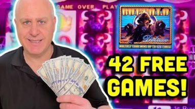 🐂 BUFFFFALOOO! 🐂 42 Free Games Jackpot on Buffalo Deluxe 🐂 $50 Spins in Colorado