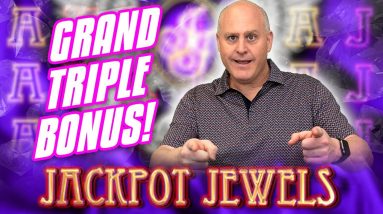 🍊 Triple Fortunes Grand Triple Bonus 🍊 Max Bet Triple Jackpot Jewels Progressive Win!