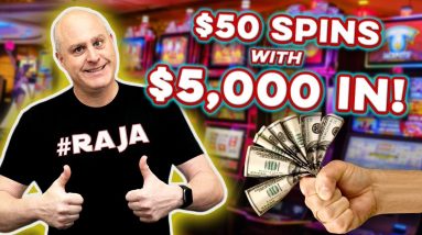 💵 The Money Keeps Flowing in on Cash Falls - Huo Zhu 💵 $50 High Limit Max Bet Slots!