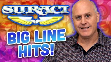 ☀️ Rare High Limit Saruci Slot Play 🪶 $50 Spins Have Big Line Hits and Bonus Jackpots!