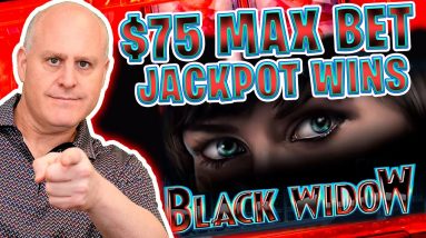 🕷️ $75 Max Bet Black Widow Jackpot Wins 🕸️ Full Screen Wins Pay Bigtime!