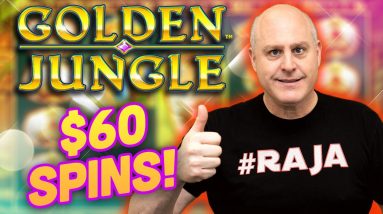 🐯 Double Golden Jungle Jackpot Wins 🐯 Big Wins on $60 Spins!